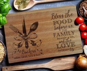 Personalized cutting boards: Functional kitchen accessory with custom engraving, unique personalized gifts